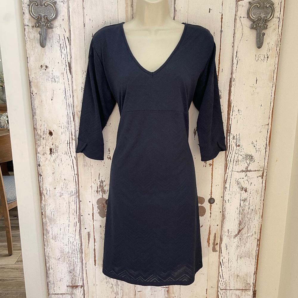 Mountain Hardware Size XL Woman's Navy Blue Chevron Casual Athletic Dress